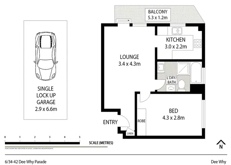 Floorplan of Homely unit listing, 6/34-42 Dee Why Parade, Dee Why NSW 2099
