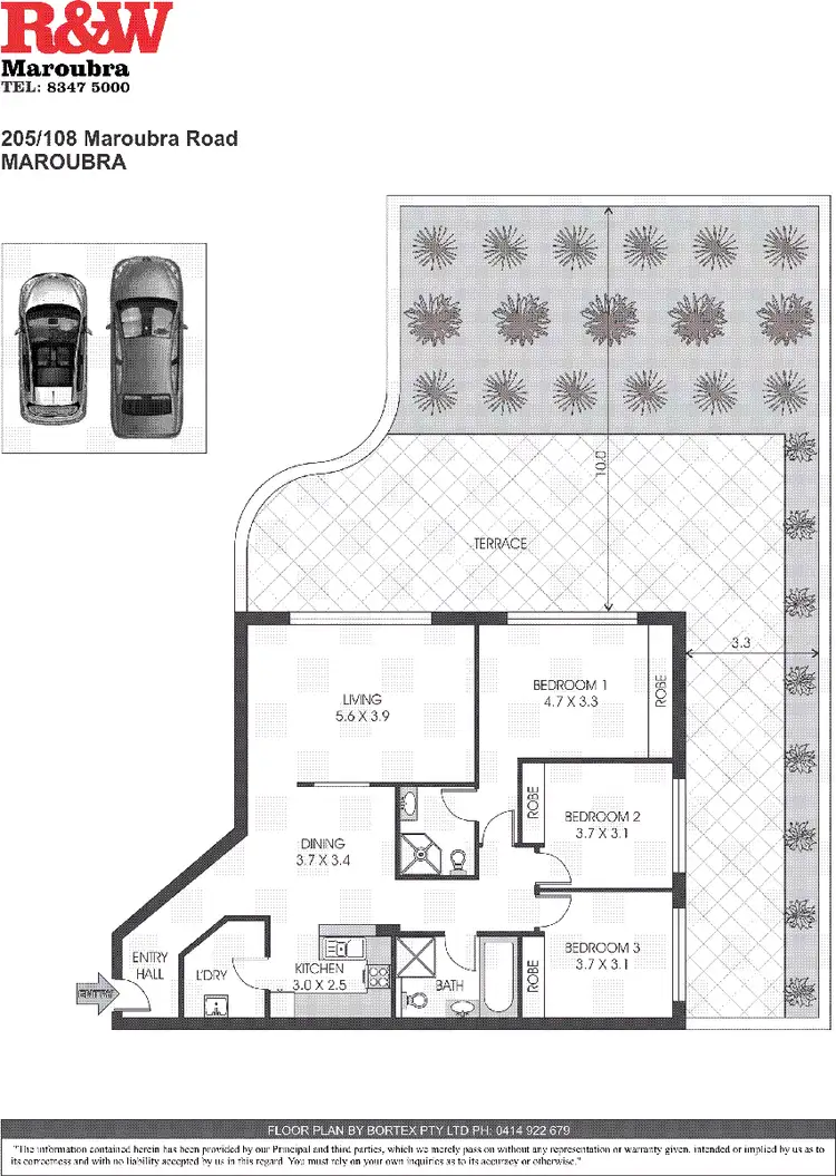 Floorplan of Homely apartment listing, 205/104-108 Maroubra Road, Maroubra NSW 2035