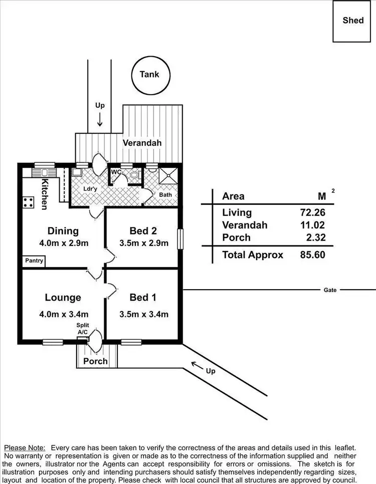 Floorplan of Homely house listing, 8 Tyler Street, Elizabeth East SA 5112