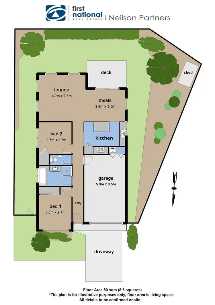 Floorplan of Homely unit listing, 8/150 Avebury Drive, Berwick VIC 3806