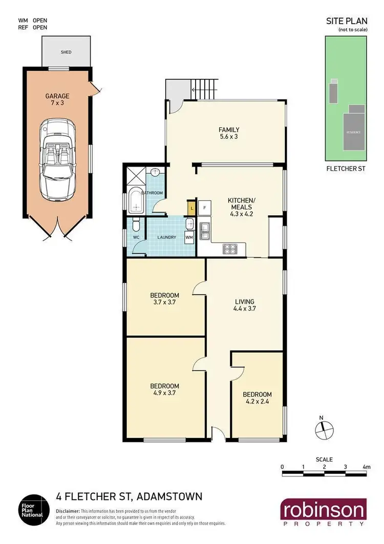 Floorplan of Homely house listing, 4 Fletcher Street, Adamstown NSW 2289