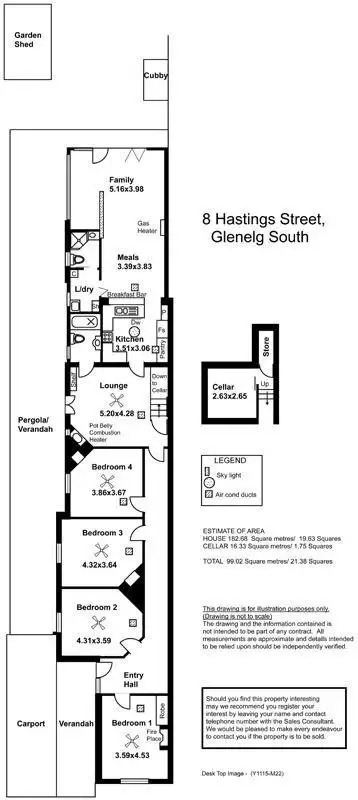 Floorplan of Homely house listing, 8 Hastings Street, Glenelg South SA 5045