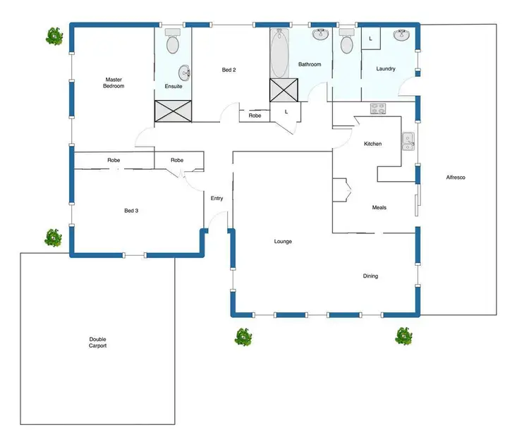 Floorplan of Homely house listing, 3 Finsbury  Court, Dandenong North VIC 3175