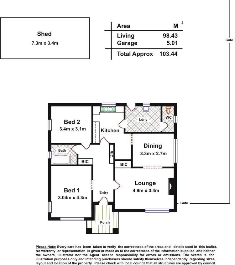 Floorplan of Homely house listing, 2 Packard Street, North Plympton SA 5037