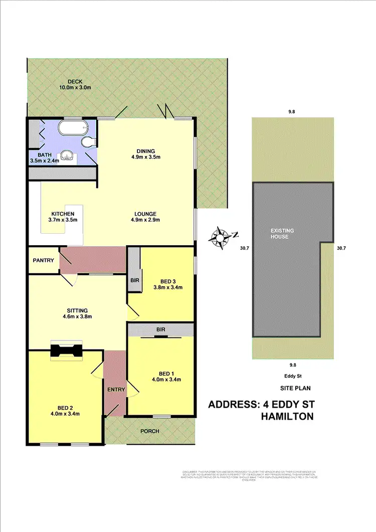 Floorplan of Homely house listing, 4 Eddy Street, Hamilton NSW 2303