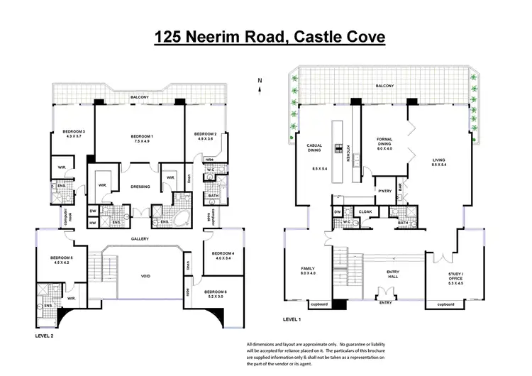 Floorplan of Homely house listing, 125 Neerim Road, Castle Cove NSW 2069