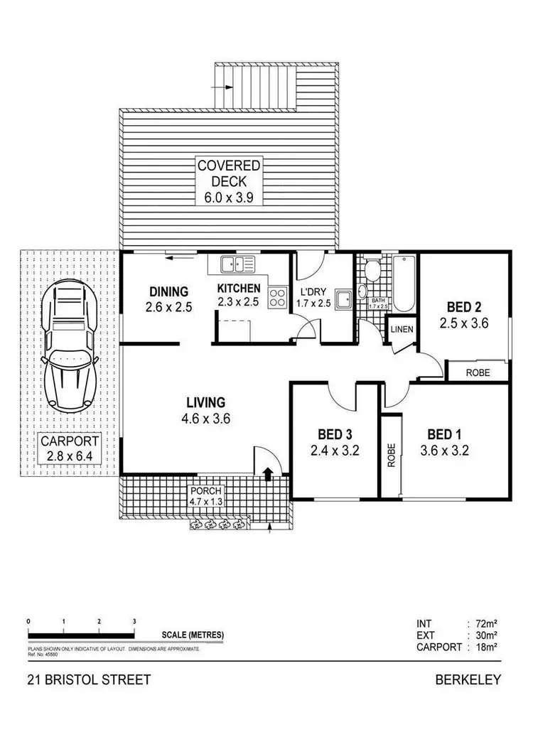 Floorplan of Homely house listing, 21 Bristol Street, Berkeley NSW 2506