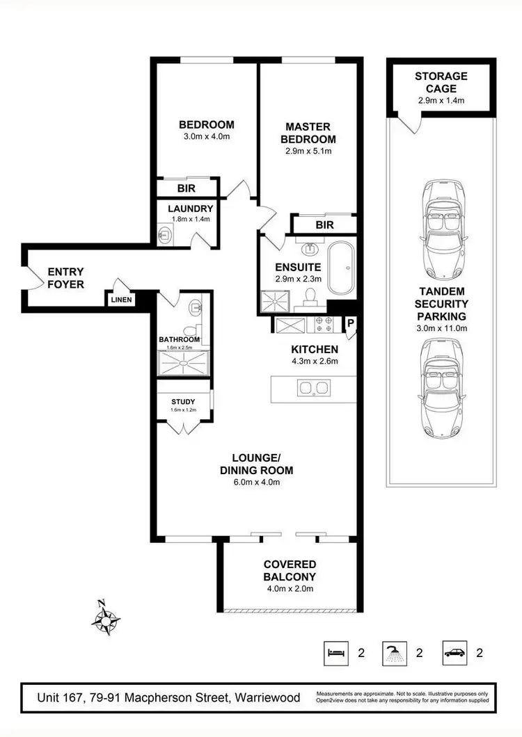 Floorplan of Homely apartment listing, 167/79-91 Macpherson Street, Warriewood NSW 2102