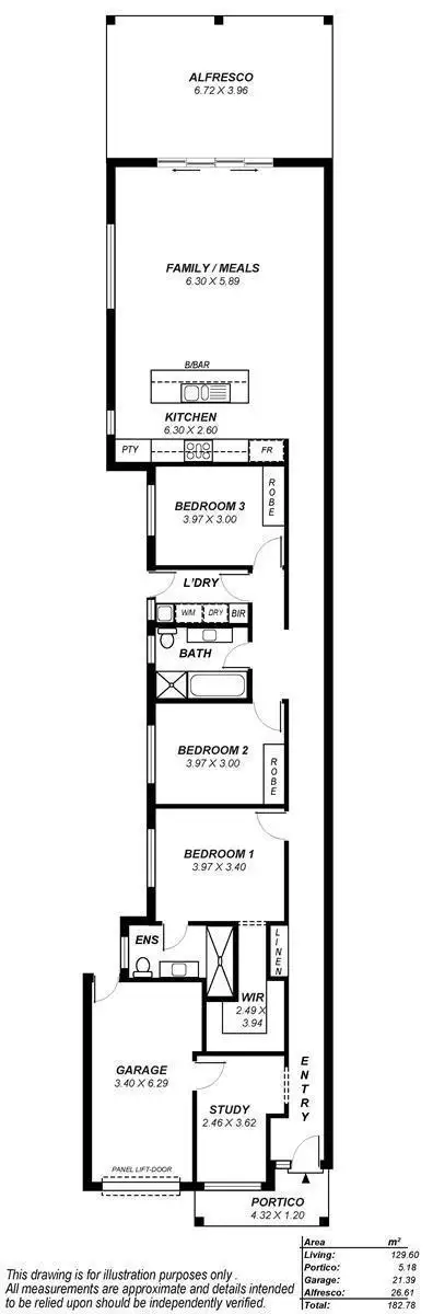 Floorplan of Homely house listing, 1A Toowong Avenue, Kensington Park SA 5068