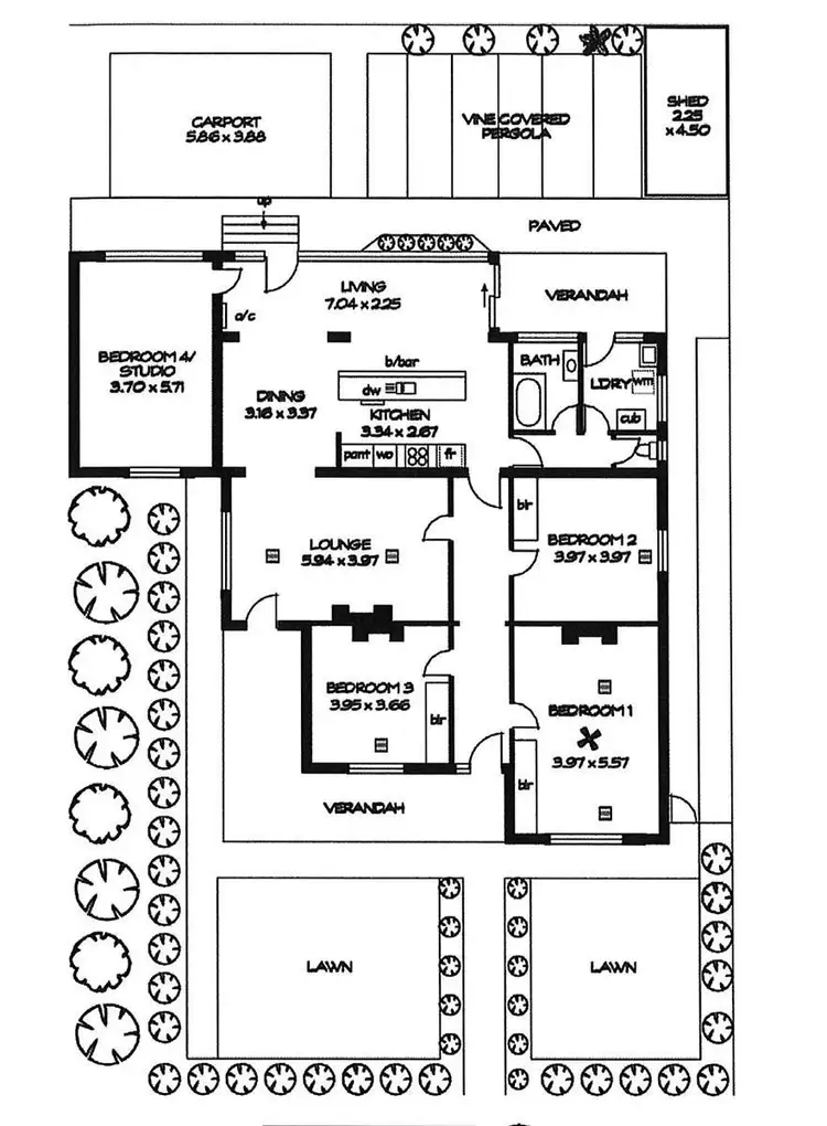 Floorplan of Homely house listing, 43 Kyre Avenue, Kingswood SA 5062