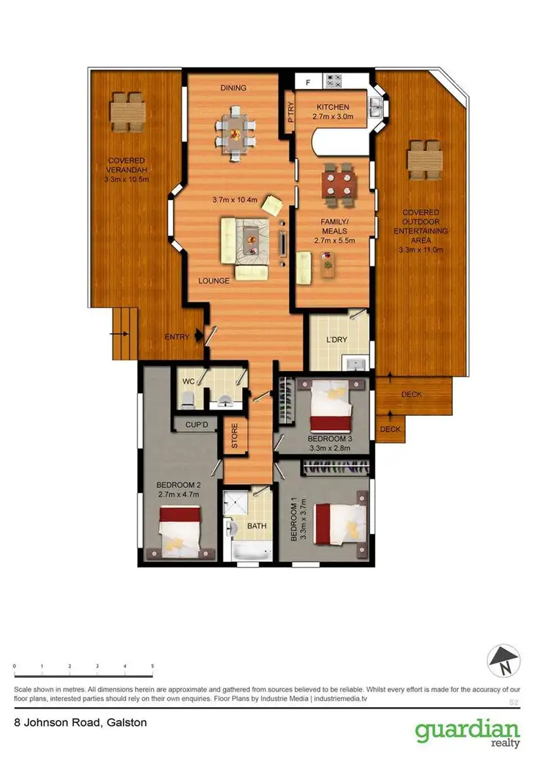 Floorplan of Homely house listing, 8 Johnson Road, Galston NSW 2159