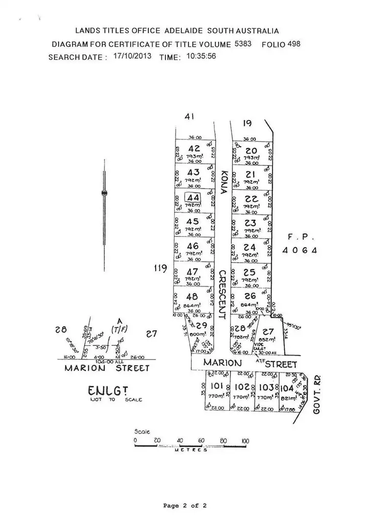 Floorplan of Homely land listing, 20 Kona Crescent, Sultana Point, Edithburgh SA 5583