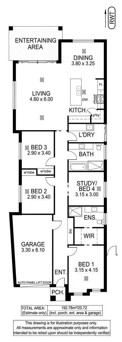 Floorplan of Homely house listing, 3 Parsons Street, Oaklands Park SA 5046