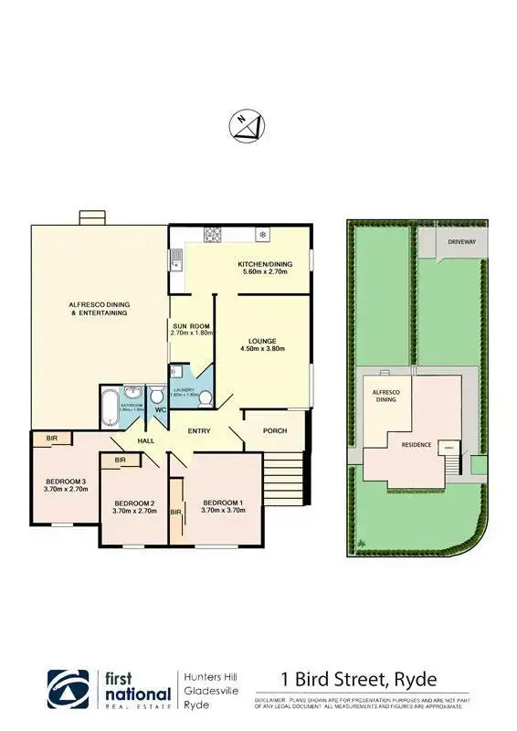 Floorplan of Homely house listing, 1 Bird Street, Ryde NSW 2112