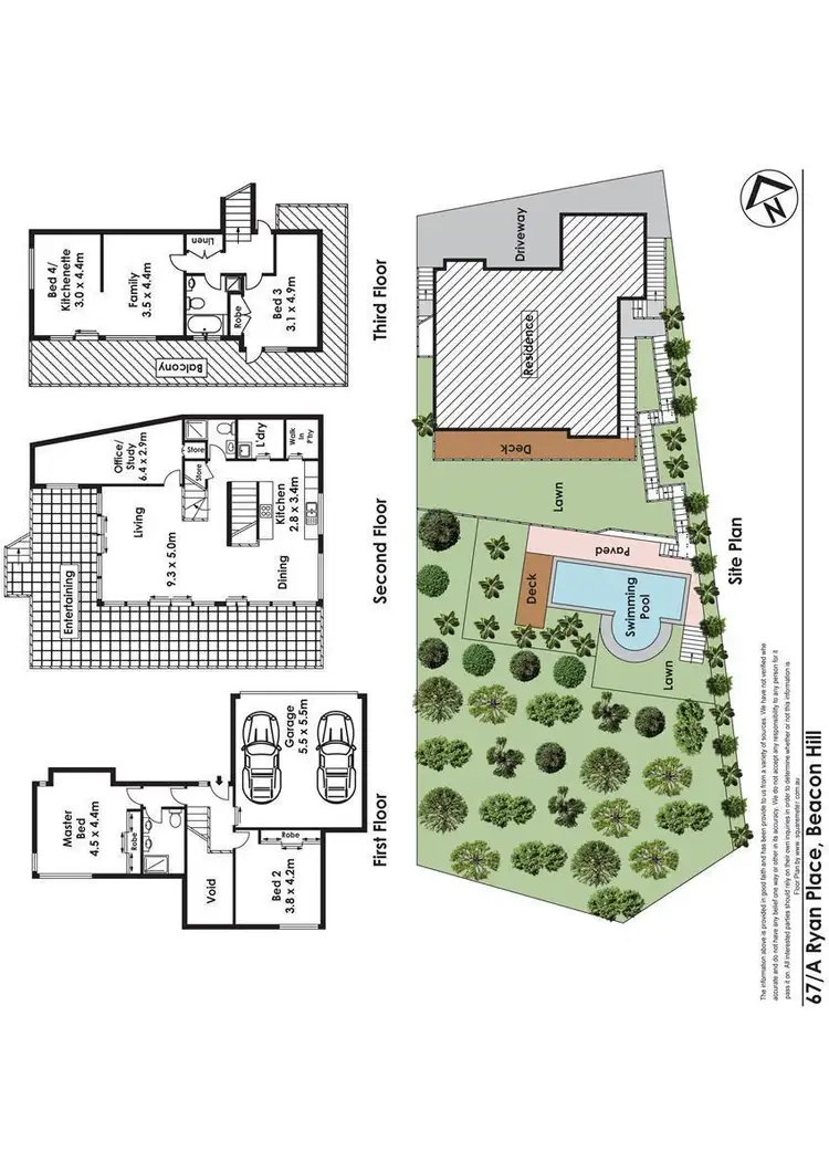 Floorplan of Homely house listing, 67a Ryan Place, Beacon Hill NSW 2100