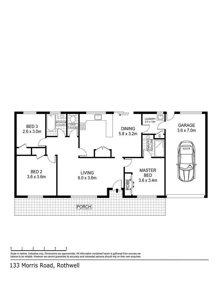 Floorplan of Homely house listing, 133 Morriss Road, Warrnambool VIC 3280