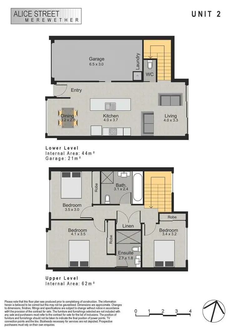 Floorplan of Homely townhouse listing, 3b Alice Street, Merewether NSW 2291
