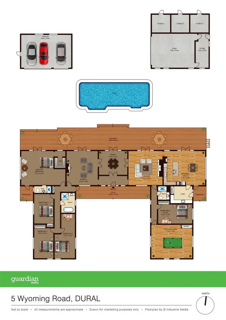 Floorplan of Homely house listing, 5 Wyoming Road, Dural NSW 2158
