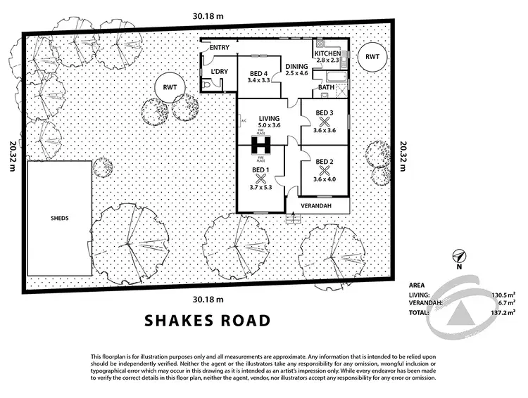 Floorplan of Homely house listing, 6 Shakes Road, Nairne SA 5252