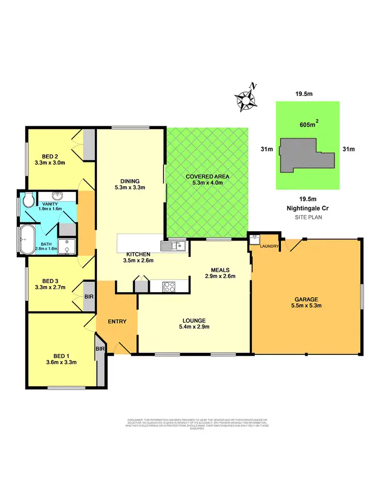Floorplan of Homely house listing, 14 Nightingale Crescent, Cameron Park NSW 2285