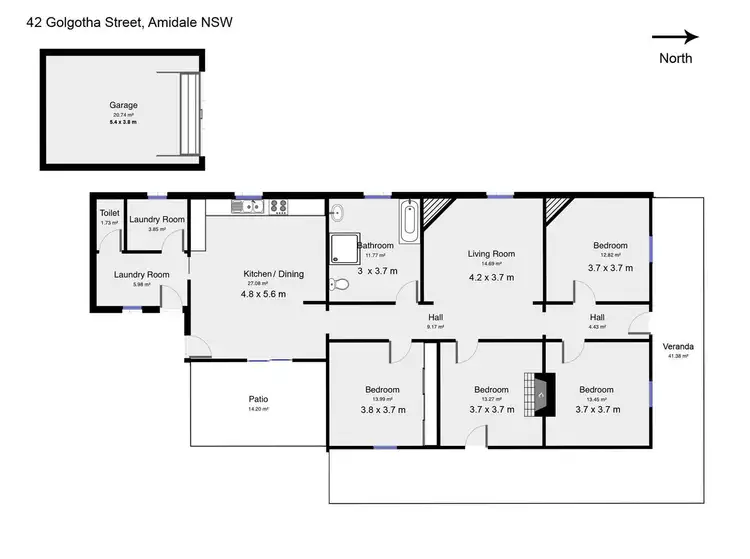 Floorplan of Homely house listing, 42 Golgotha Street, Armidale NSW 2350