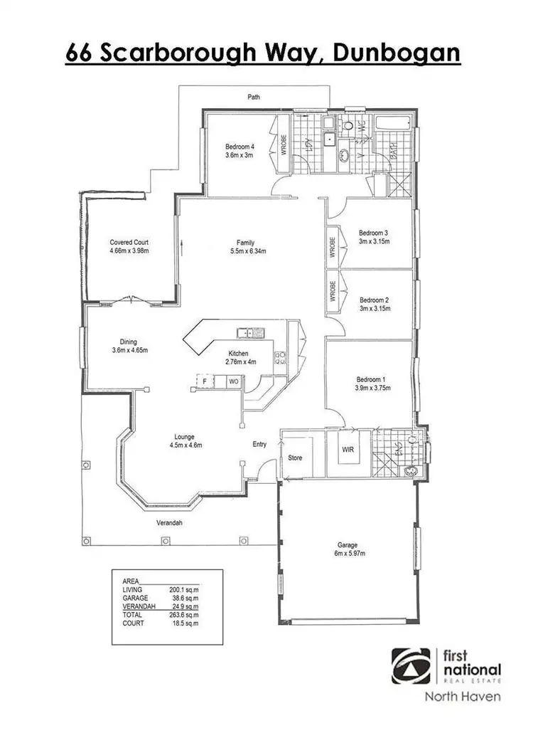 Floorplan of Homely house listing, 66 Scarborough Way, Dunbogan NSW 2443