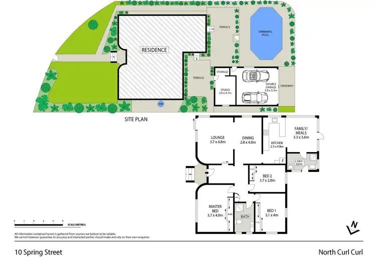 Floorplan of Homely house listing, 10 Spring Road, North Curl Curl NSW 2099