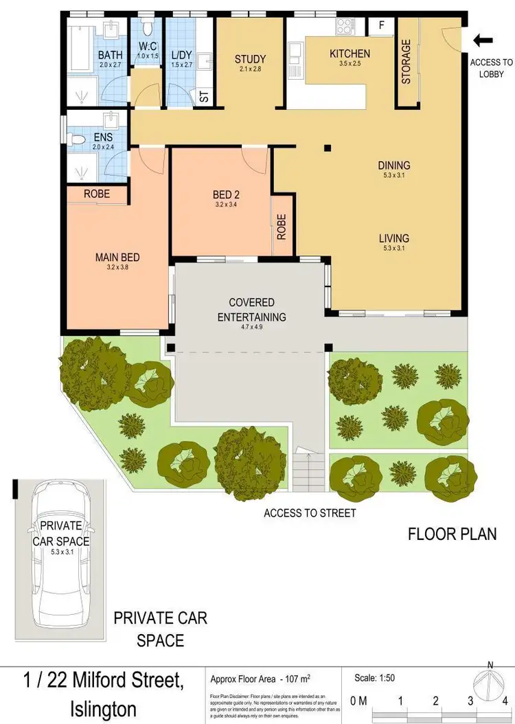 Floorplan of Homely townhouse listing, 1/22 Milford Street, Islington NSW 2296