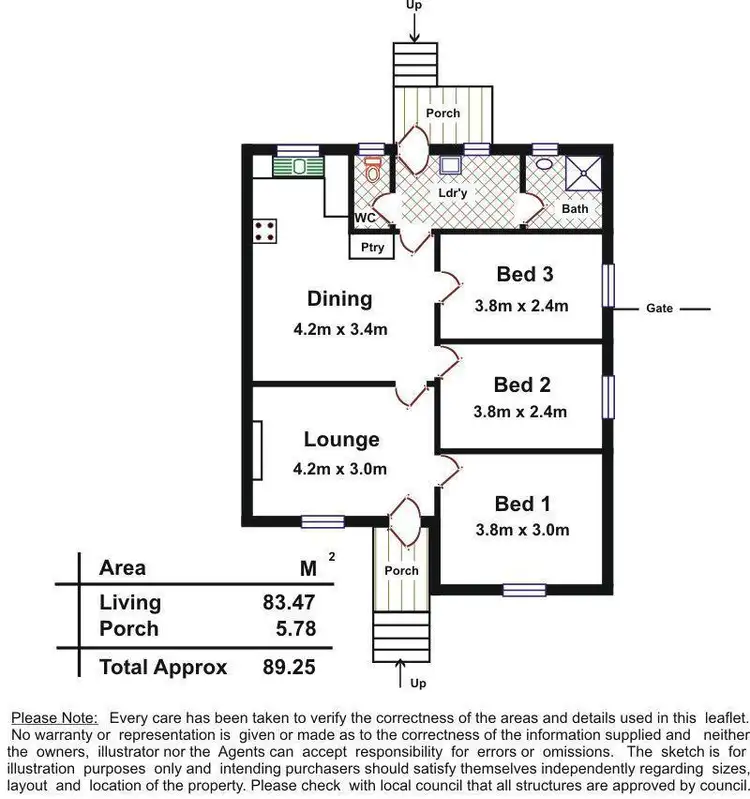 Floorplan of Homely house listing, 6 Hornet Crescent, Elizabeth East SA 5112