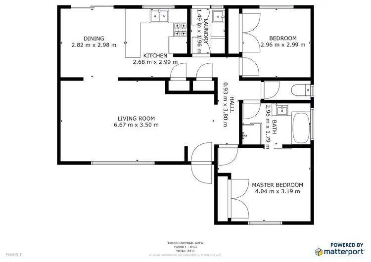 Floorplan of Homely house listing, 726 Woomera Avenue, Red Cliffs VIC 3496