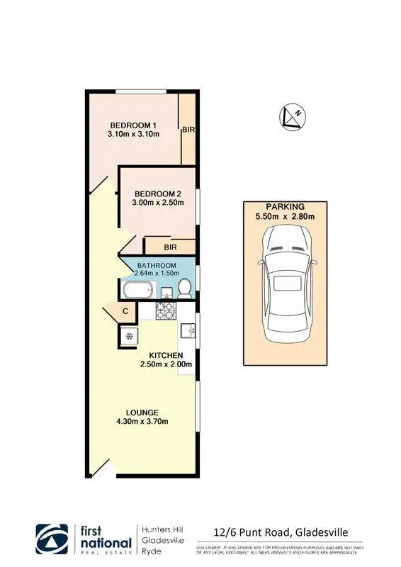 Floorplan of Homely apartment listing, 12/6 Punt Road, Gladesville NSW 2111