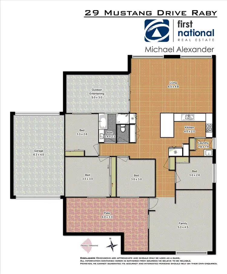 Floorplan of Homely house listing, 29 Mustang Drive, Raby NSW 2566