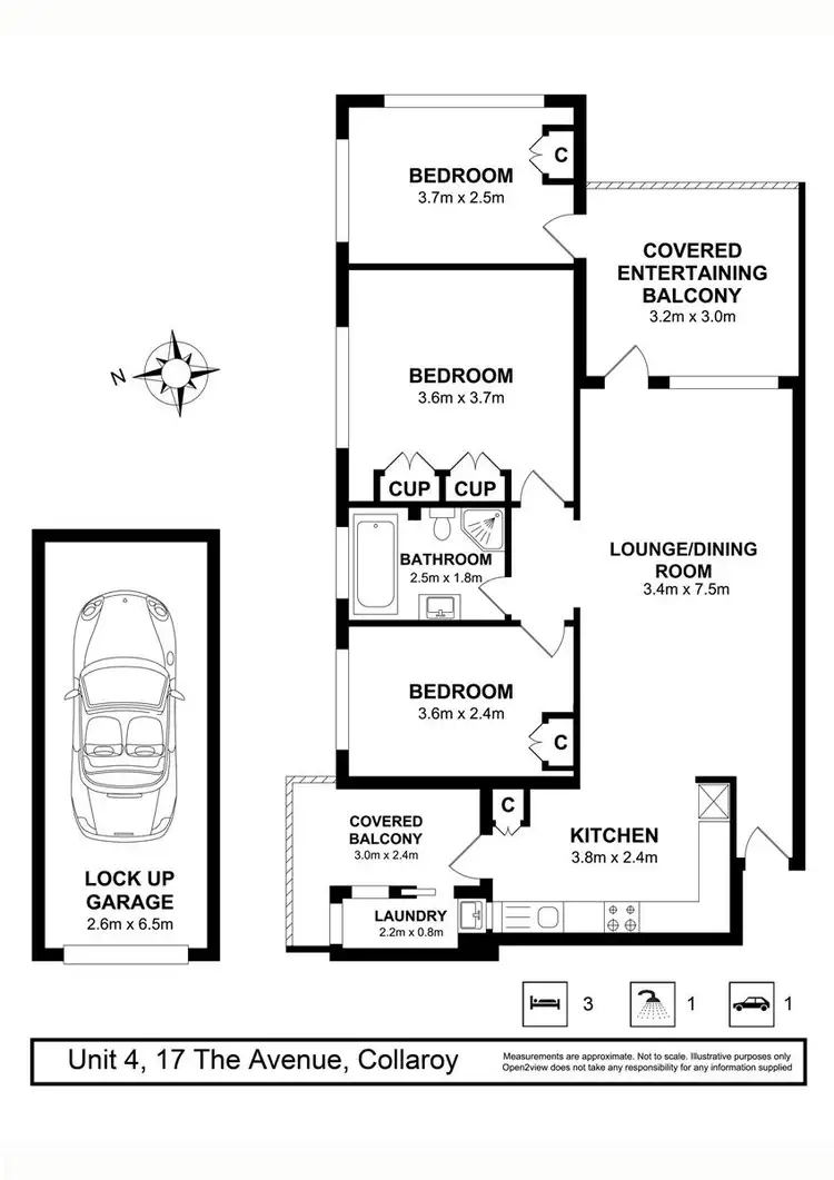 Floorplan of Homely apartment listing, 4/17 The Avenue, Collaroy NSW 2097