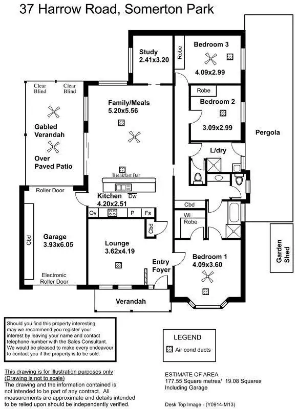 Floorplan of Homely house listing, 37 Harrow Road, Somerton Park SA 5044