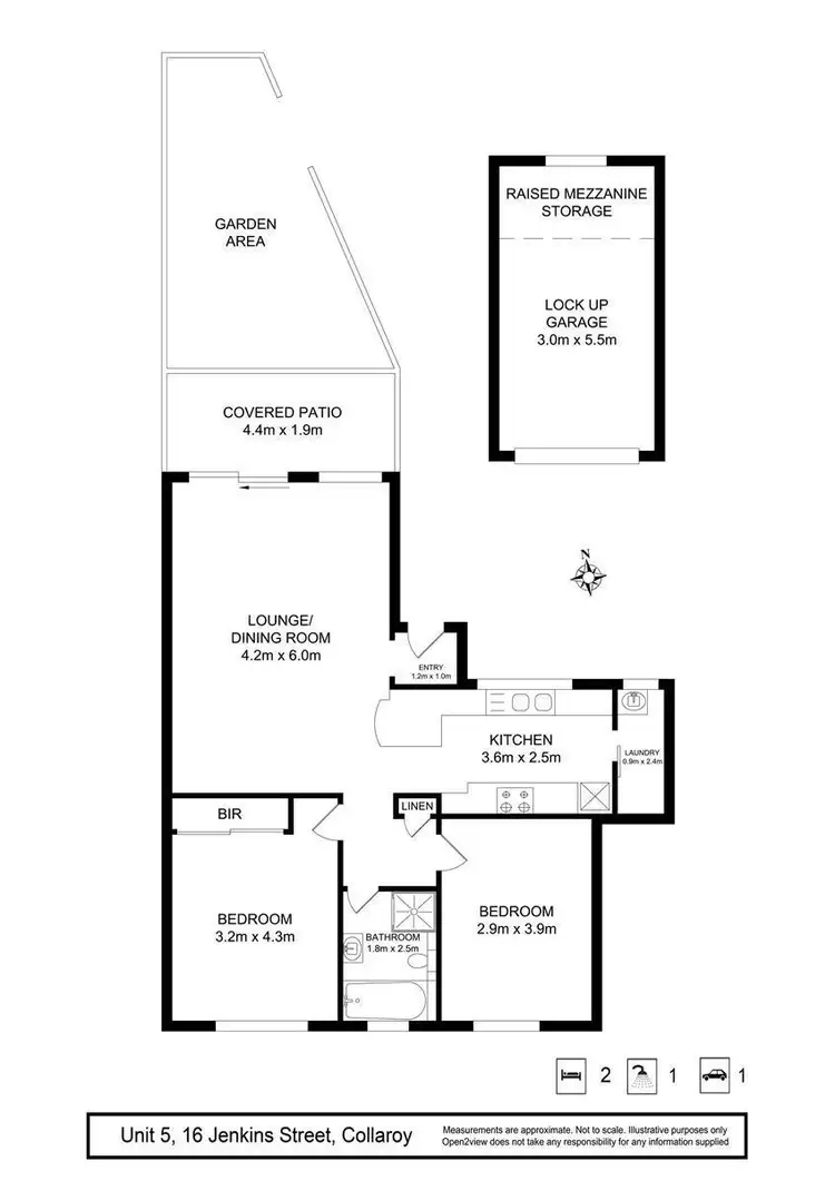 Floorplan of Homely apartment listing, 5/16-22 Jenkins Street, Collaroy NSW 2097