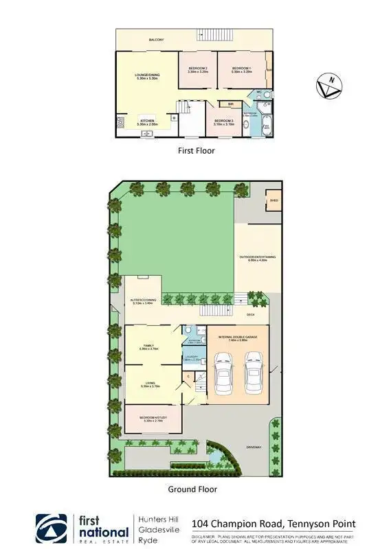 Floorplan of Homely house listing, 104 Champion Road, Tennyson Point NSW 2111