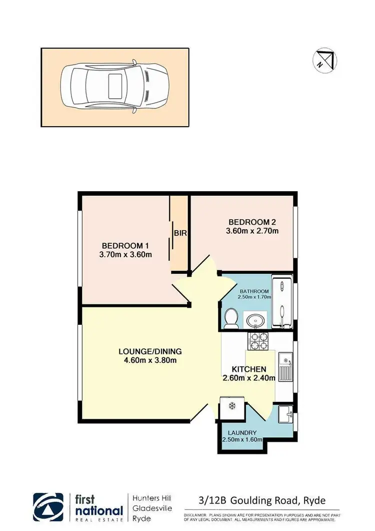 Floorplan of Homely apartment listing, 3/12B Goulding Road, Ryde NSW 2112