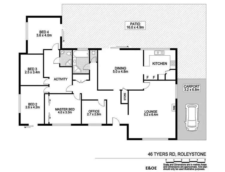 Floorplan of Homely house listing, 46 Tyers Road, Roleystone WA 6111