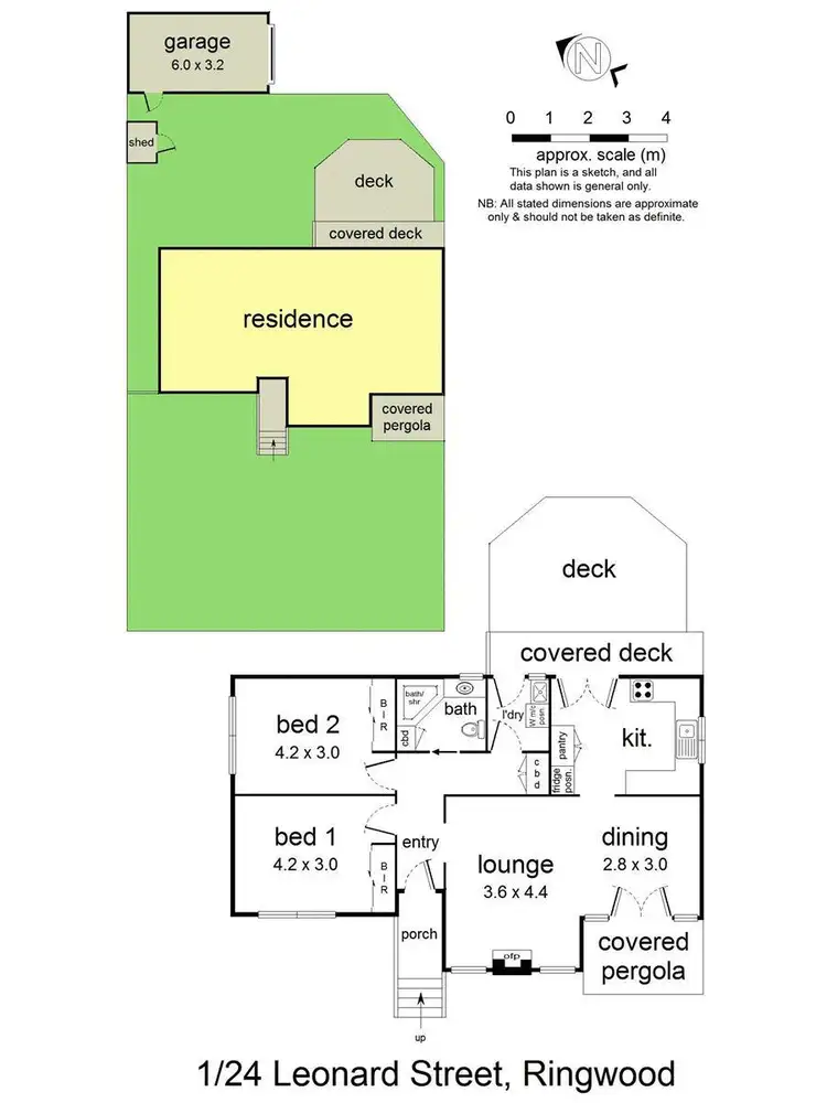 Floorplan of Homely unit listing, 1/24 Leonard Street, Ringwood VIC 3134