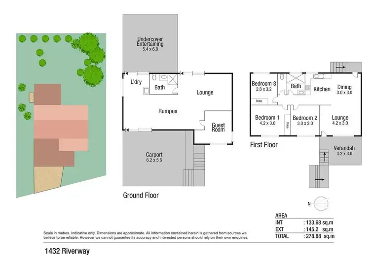 Floorplan of Homely house listing, 1432 Riverway Drive,, Kelso QLD 4815