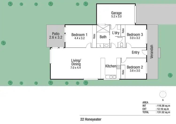 Floorplan of Homely house listing, 22 Honeyeater Circuit, Douglas QLD 4814