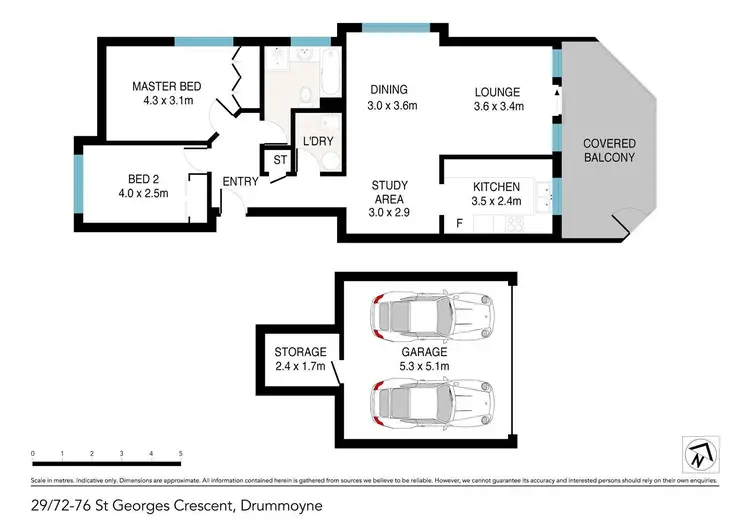 Floorplan of Homely apartment listing, 29/72-76 St Georges Crescent, Drummoyne NSW 2047