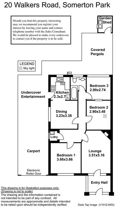 Floorplan of Homely house listing, 20 Walkers Road, Somerton Park SA 5044