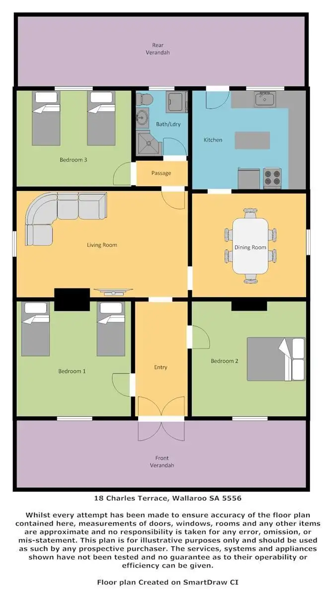 Floorplan of Homely house listing, 18 Charles Terrace, Wallaroo SA 5556