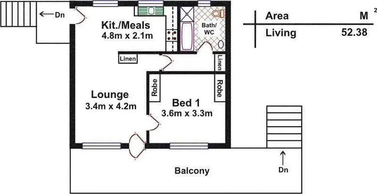 Floorplan of Homely unit listing, 11/463 Portrush Road, Glenside SA 5065