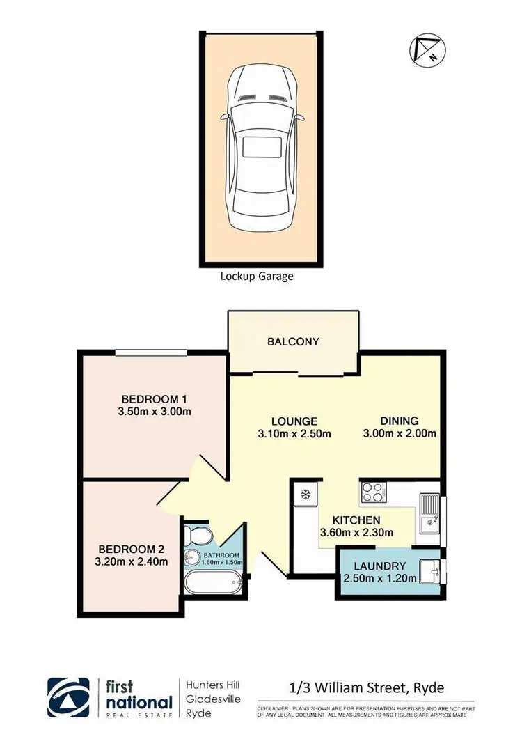 Floorplan of Homely apartment listing, 1/3 William Street, Ryde NSW 2112