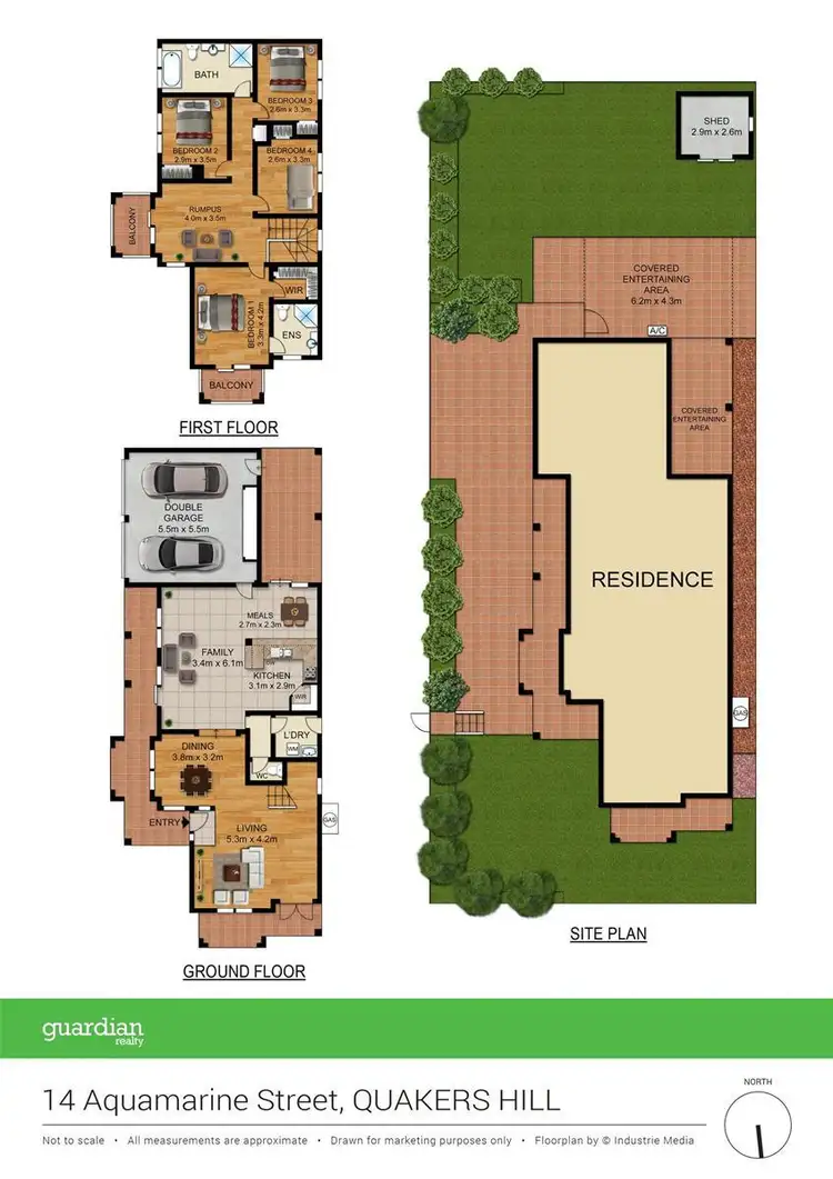 Floorplan of Homely house listing, 14 Aquamarine Street, Quakers Hill NSW 2763