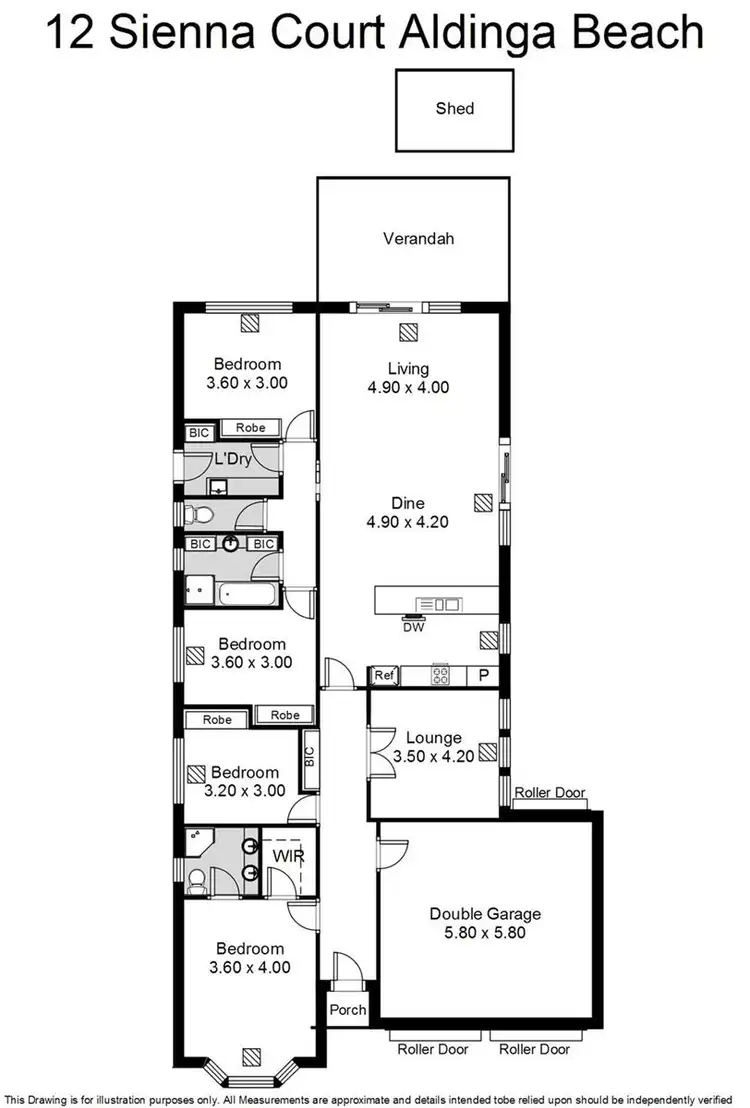Floorplan of Homely house listing, 12 Sienna Court, Aldinga Beach SA 5173