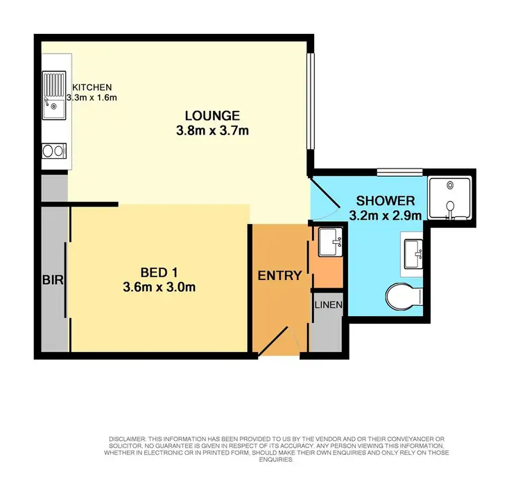 Floorplan of Homely apartment listing, 210/111 Scott Street, Newcastle NSW 2300