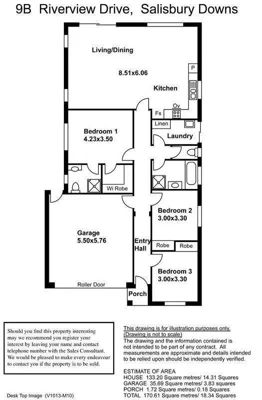 Floorplan of Homely house listing, 9B Riverview Drive, Salisbury Downs SA 5108